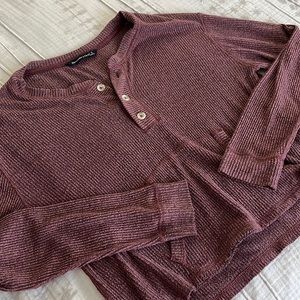 Abercrombie & Fitch Comfy Henley Long Sleeve